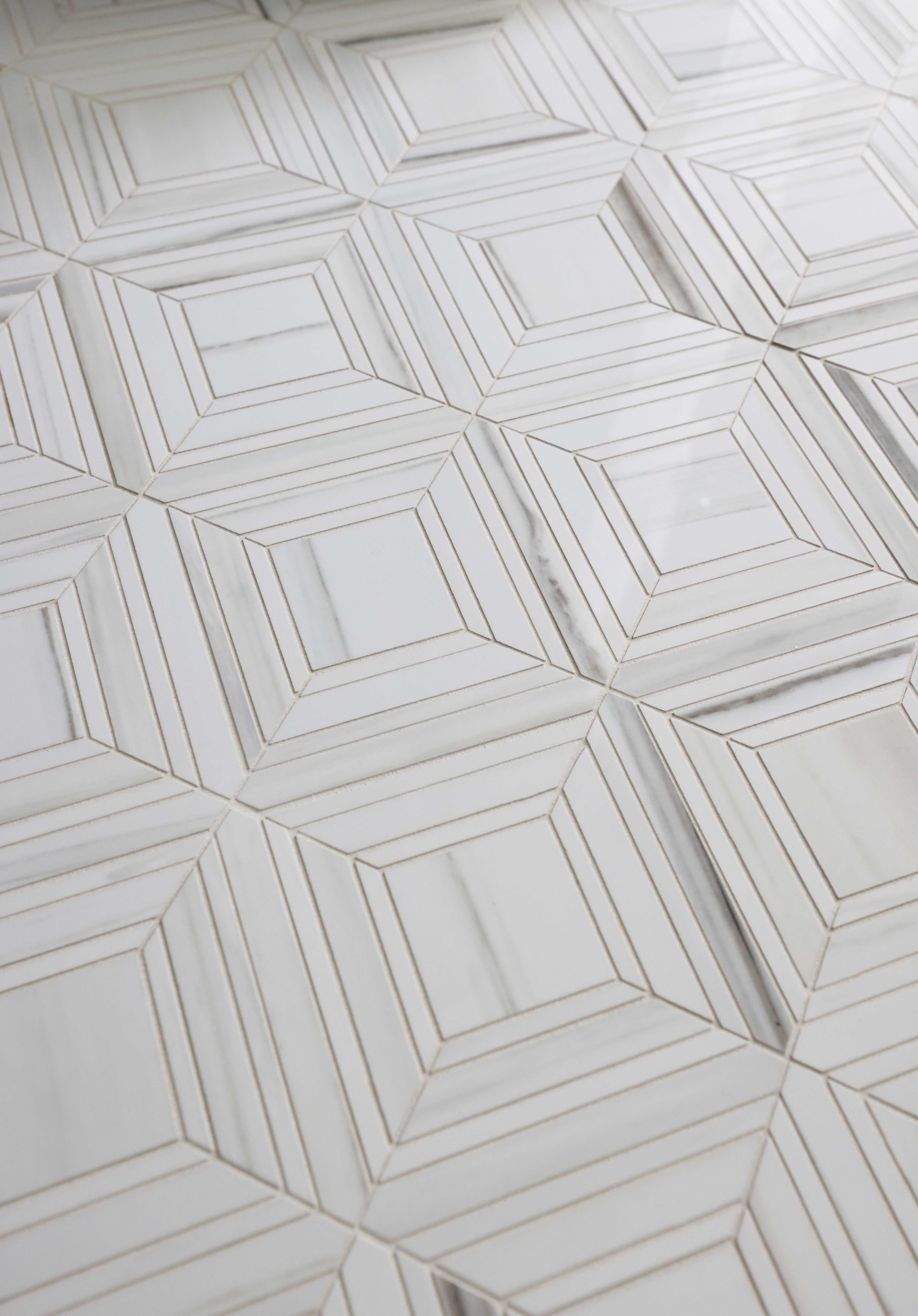 Heated floor with porcelain tile